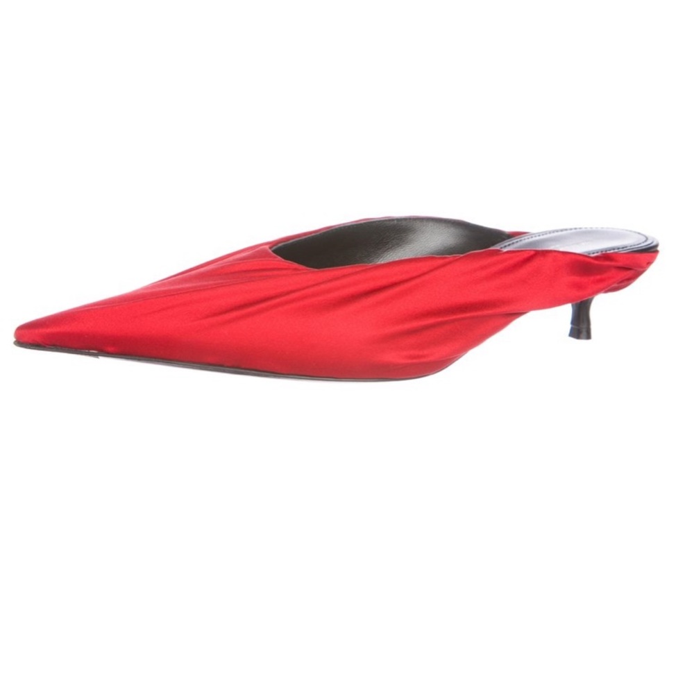 Balenciaga authentic satin red mules sz40